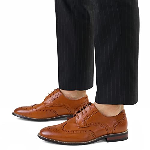 Bostonian Wingtip Oxford Dress Shoes - Classic Brogue Excellence